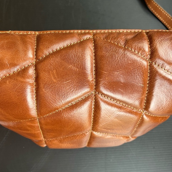 PATRICIA NASH TINCHI BELT BAG CROSSBODY LEATHER TAGS INTACT BRUSHED BRASS - Picture 9 of 15